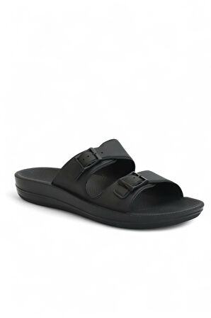 2142-9890 Tam Anatomik Unisex Hac ve Umre İçin Dikişsiz Terlik - NKT02142-siyah-39