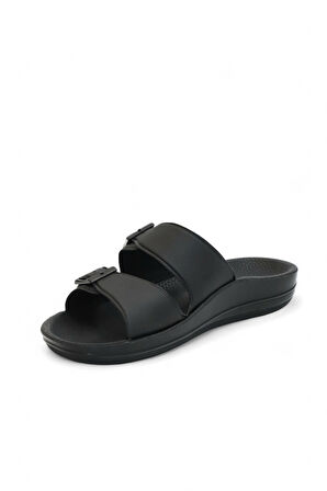 2142-9890 Tam Anatomik Unisex Hac ve Umre İçin Dikişsiz Terlik - NKT02142-siyah-39