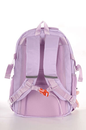 Relaxion 2174-1450 İthal Kore Tarzı Unisex Çocuk İlkokul Sırt Çantası - NKT02174-PUDRA-TEKEBAT