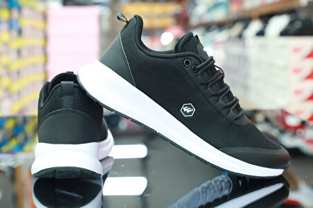 2192-Wıckers Anatomik Tabanlı Ultra Hafif Erkek Yürüyüş & Koşu Ayakkabısı - NKT02192-siyah-beyaz-40