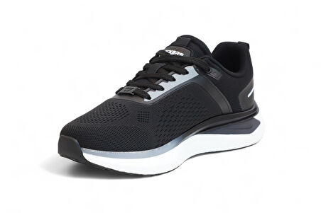 2193-Wıckers Anatomik Tabanlı Ultra Hafif Erkek Yürüyüş & Koşu Ayakkabısı - NKT02193-siyah-beyaz-41