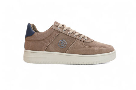 2196-Dakırs Anatomik Tabanlı Erkek Keten Kumaşlı Sneakers Ayakkabı - NKT02196-Kum-43