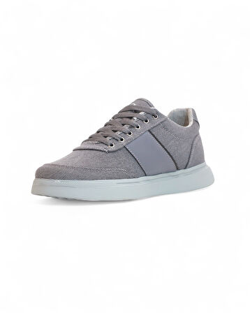 2197-Dakırs Anatomik Tabanlı Erkek Keten Kumaşlı Sneakers Ayakkabı - NKT02197-Füme-43