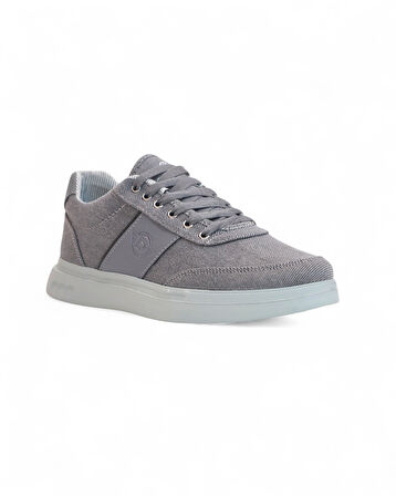 2197-Dakırs Anatomik Tabanlı Erkek Keten Kumaşlı Sneakers Ayakkabı - NKT02197-Füme-43