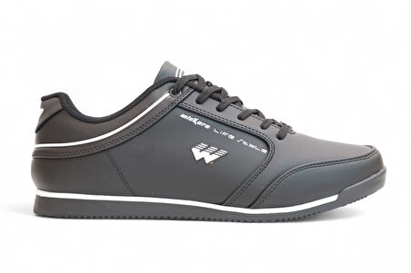 2199-Wickers Anatomik Tabanlı Unisex Sneakers Ayakkabı - NKT02199-siyah-44