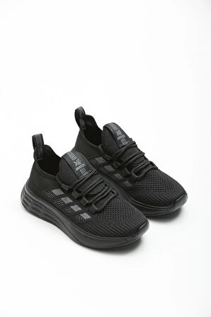 2201-Awıdox Anatomik Tabanlı Unisex Bağcıksız Sneakers Ayakkabı - NKT02201-siyah-42