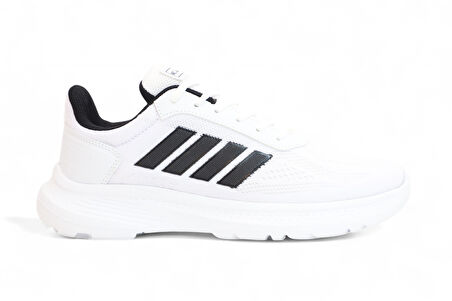 2202-Jamper Anatomik Tabanlı Ultra Hafif Unisex Bağcıklı Sneakers Ayakkabı - NKT02202-BEYAZ-42