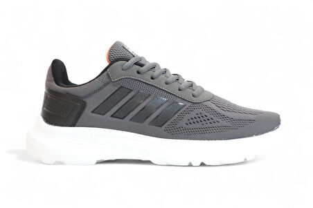 2202-Jamper Anatomik Tabanlı Ultra Hafif Unisex Bağcıklı Sneakers Ayakkabı - NKT02202-Füme-42