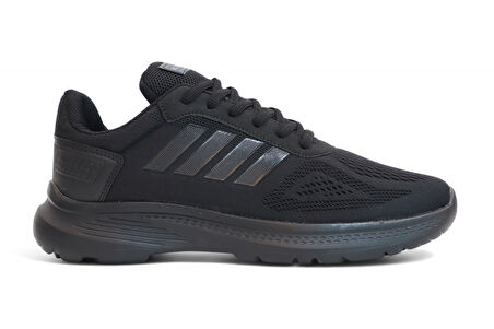2202-Jamper Anatomik Tabanlı Ultra Hafif Unisex Bağcıklı Sneakers Ayakkabı - NKT02202-siyah-42