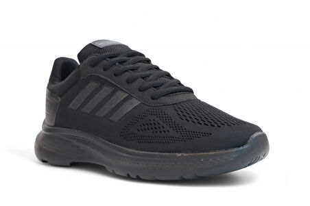 2202-Jamper Anatomik Tabanlı Ultra Hafif Unisex Bağcıklı Sneakers Ayakkabı - NKT02202-siyah-44