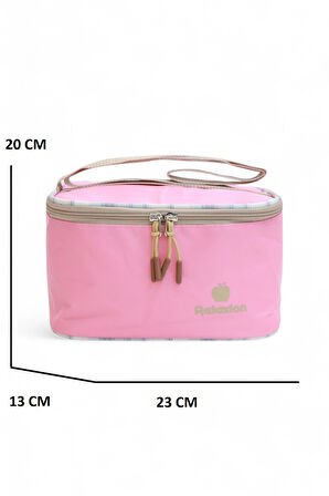 Relaxion 2203-1395 Kore Tarzı Unisex Çocuk Üçlü Set İlkokul Sırt Çantası - NKT02203-PEMBE-TEKEBAT