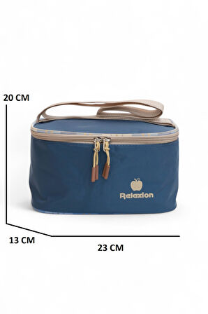 Relaxion 2203-1395 Kore Tarzı Unisex Çocuk Üçlü Set İlkokul Sırt Çantası - NKT02203-lacivert-TEKEBAT