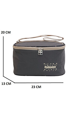 Relaxion 1396 Kore Tarzı Unisex Çocuk Üçlü Set İlkokul Sırt Çantası - NKT02206-siyah-mor-TEKEBAT