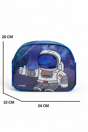 Relaxion 1370 Anatomik Sırt Yapılı Kabartmalı Figürlü Üçlü Set İlkokul Çantası - NKT02211-mavi-TEKEBAT