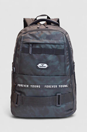 Relaxion 2052-Kamuflaj Üst Kalite Unisex Anatomik Sırt Destekli Günlük,Spor ve Okul Sırt Çantası - NKT02213-haki-TEKEBAT