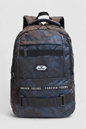 Relaxion 2052-Kamuflaj Üst Kalite Unisex Anatomik Sırt Destekli Günlük,Spor ve Okul Sırt Çantası - NKT02213-lacivert-TEKEBAT