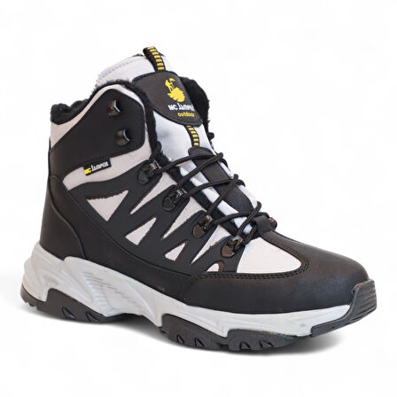 2225-Jamper Anatomik Kaydırmaz Tabanlı Soft Shell Outdoor Trekking Erkek Fermuarlı Spor Bot - NKT02225-gri-42