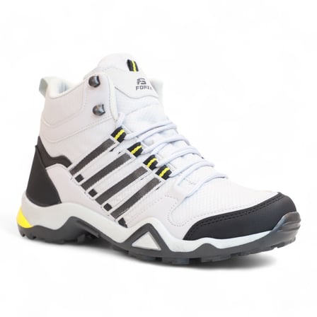 2226-Forza Anatomik Kaydırmaz Tabanlı Soft Shell Outdoor Trekking Erkek Bağcıklı Spor Bot - NKT02226-gri-40