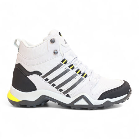 2226-Forza Anatomik Kaydırmaz Tabanlı Soft Shell Outdoor Trekking Erkek Bağcıklı Spor Bot - NKT02226-gri-43