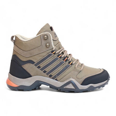 2226-Forza Anatomik Kaydırmaz Tabanlı Soft Shell Outdoor Trekking Erkek Bağcıklı Spor Bot - NKT02226-kahverengi-40