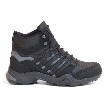 2226-Forza Anatomik Kaydırmaz Tabanlı Soft Shell Outdoor Trekking Erkek Bağcıklı Spor Bot - NKT02226-siyah-42