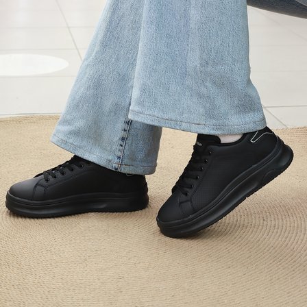 2230-Conpax Mcqueen Modeli Anatomik Tabanlı Üst Kalite Unisex Sneakers Ayakkabı - NKT02230-siyah-37