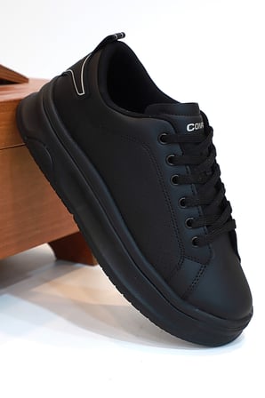 2230-Conpax Mcqueen Modeli Anatomik Tabanlı Üst Kalite Unisex Sneakers Ayakkabı - NKT02230-siyah-37