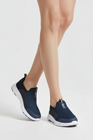 2231-Bestof Anatomik Tabanlı Ultra Hafif Bağcıksız Unisex Yürüyüş Ayakkabısı - NKT02231-lacivert-37