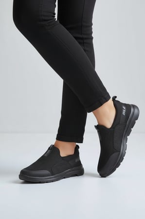 2231-Bestof Anatomik Tabanlı Ultra Hafif Bağcıksız Unisex Yürüyüş Ayakkabısı - NKT02231-siyah-38