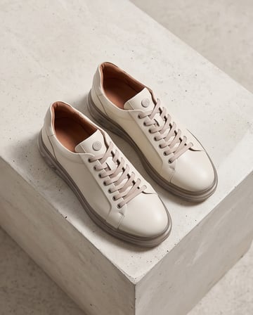 2274-Zanelle Hakiki Full Duble Deri Üst Kalite Premıum Erkek Sneaker Ayakkabı - NKT02274-BEJ-42
