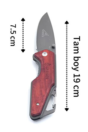GERBER ÇAKI  19 CM TİTANYUM KASA  BEL ASKI APARATLI   DOLGUN KABZELİ
