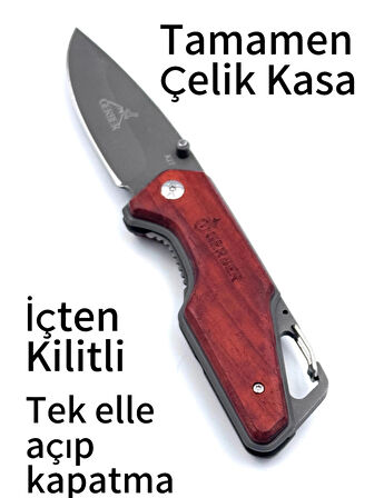 KAMP OUTDOOR GERBER ÇAKI 19 CM DOLGUN KABZELİ  ANAHAR APARATLI