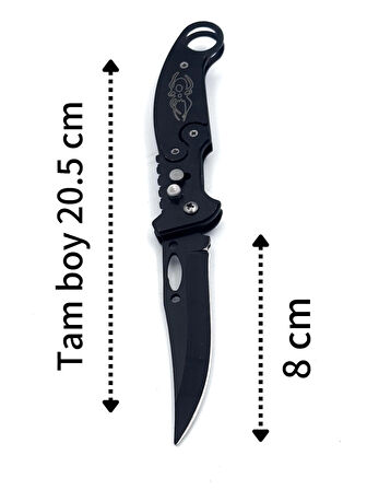 KAMP OUTDOOR  DÜĞMELİ ÇAKI KEMER KLİPSLİ 20.5 CM TAMAMEN METAL KASA 