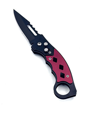 KAMP OUTDOOR  DÜĞMELİ ÇAKI 19 CM KEMER KLİPSLİ TAMAMEN METAL KASA 