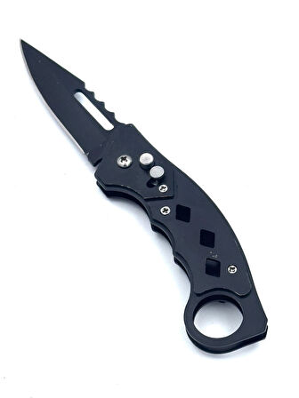 KAMP OUTDOOR  DÜĞMELİ ÇAKI 19 CM KEMER KLİPSLİ TAMAMEN METAL KASA 