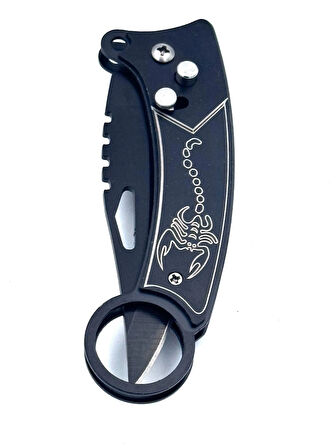 KAMP OUTDOOR  DÜĞMELİ ÇAKI KEMER KLİPLİ TAMAMEN METAL KAS A
