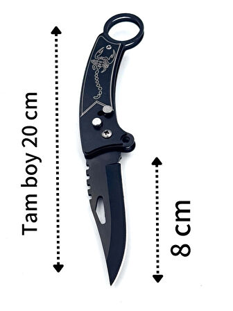 KAMP OUTDOOR  DÜĞMELİ ÇAKI KEMER KLİPLİ TAMAMEN METAL KAS A