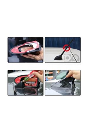 Honda Civic 96-01 Uygun Balina Shark Anten Köpek Balığı Anten Siyah
