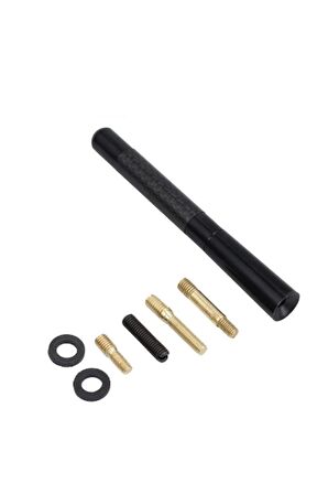 Renault 21 Uyumlu Karbon Alüminyum Karbon Fiber Gri Oto Radio Anteni Çubuk Anten