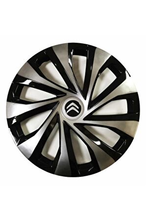 Citroen C3 Uyumlu 14 Inç Piano Black Siyah Jant Kapağı 4 Adet