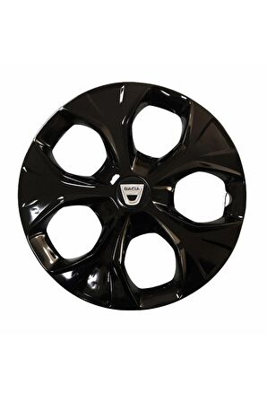 Dacia Araçlarına Uyumlu 14 Inç Piano Black Siyah Jant Kapağı 4 Adet