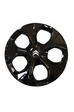 Citroen C5 Uyumlu 14 Inç Piano Black Siyah Jant Kapağı 4 Adet