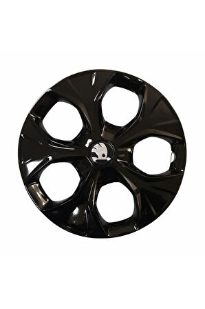 Skoda Roomster Uyumlu 15 Inç Piano Black Siyah Jant Kapağı 4 Adet