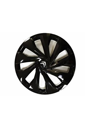 Citroen Berlingo Uyumlu 15 Inç Piano Black Siyah Jant Kapağı 4 Adet