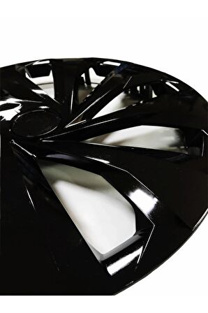 Citroen C3 Uyumlu 14 Inç Piano Black Siyah Jant Kapağı 4 Adet