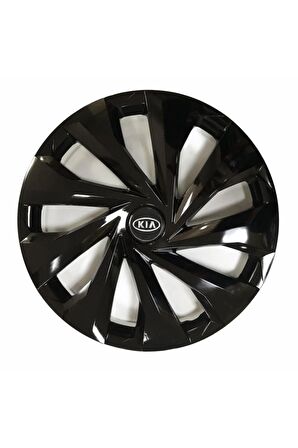 Kia Araçlarına Uyumlu 15 Inç Piano Black Siyah Jant Kapağı 4 Adet