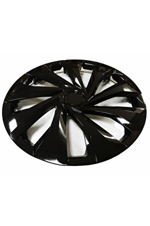 Peugeot 301 Uyumlu 14 Inç Piano Black Siyah Jant Kapağı 4 Adet