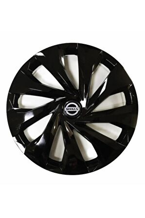 Nissan Pickup Uyumlu 15 Inç 4 Adet Piano Black Siyah Jant Kapağı Takımı