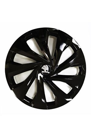 Skoda Favorit Uyumlu 14 Inç 4 Adet Piano Black Siyah Jant Kapağı Takımı