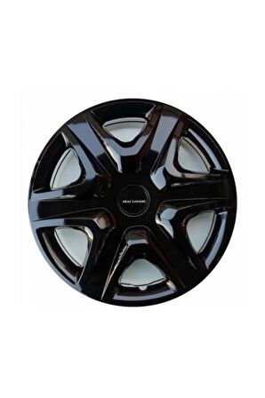 [kırılmaz] Fiat Punto Uyumlu 15 Inc Piano Black Siyah Jant Kapağı Seti 4 Adet